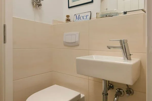 Badezimmer Bootshaus in den Dünen - 5 Ferienwohnung Dünengeflüster