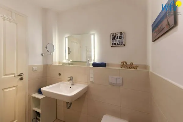 Badezimmer Bootshaus in den Dünen - 5 Ferienwohnung Dünengeflüster