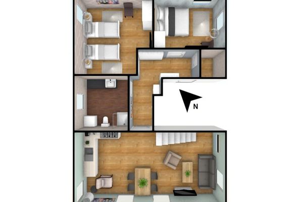  Lindenstraße 34 Wohnung Meeresrauschen Zingst - Grundriss