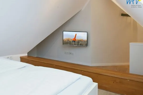 Schlafzimmer Bootshaus in den Dünen - 5 Ferienwohnung Strandgut