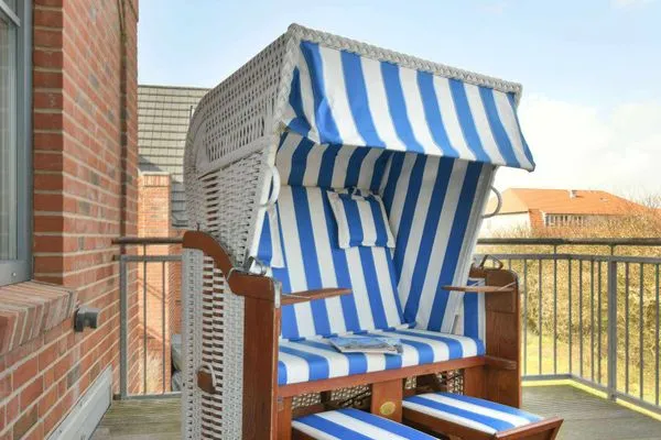 Balkon Bootshaus in den Dünen - 5 Ferienwohnung Strandgut