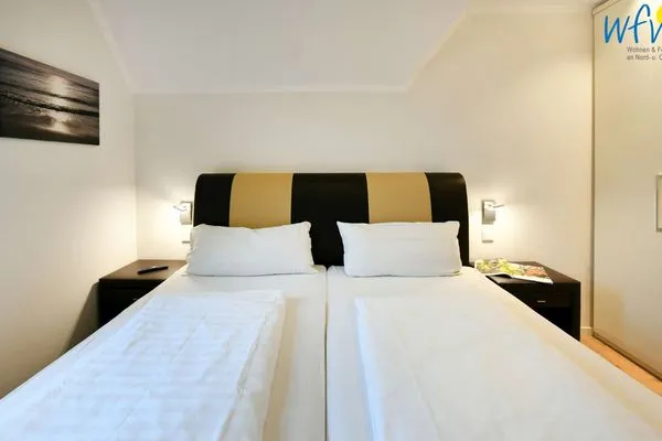 Schlafzimmer Bootshaus in den Dünen - 5 Ferienwohnung Strandgut