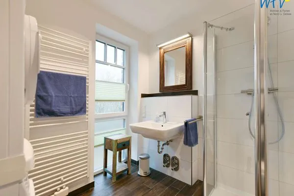 Badezimmer Bootshaus in den Dünen - 5 Ferienwohnung Strandgut