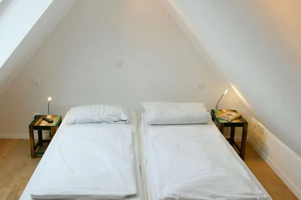 Schlafzimmer Bootshaus in den Dünen - 5 Ferienwohnung Strandgut