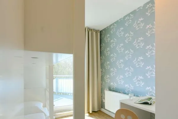 Schlafzimmer Haus am Dorfbrunnen Ferienwohnung Möwe