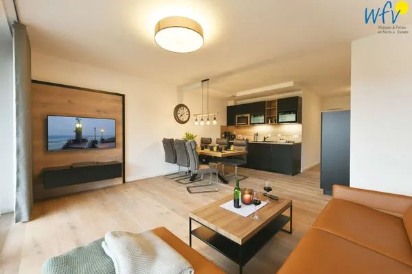 Wohnzimmer Villa Petersen Ferienwohnung 2