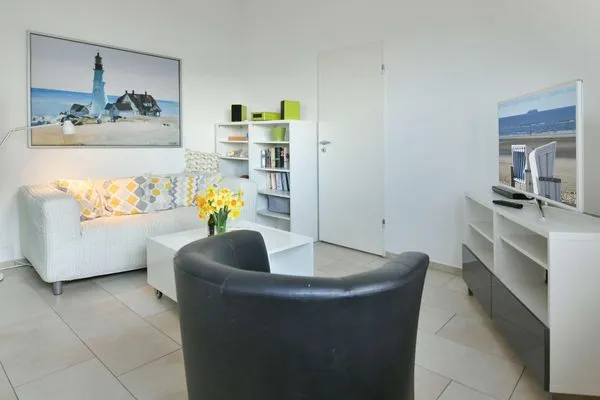 Wohnzimmer Dünenschlösschen Ferienwohnung 45
