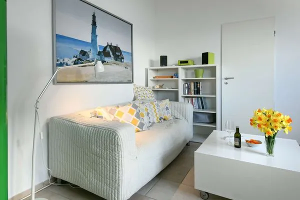 Wohnzimmer Dünenschlösschen Ferienwohnung 45