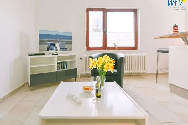 Wohnzimmer Dünenschlösschen Ferienwohnung 45