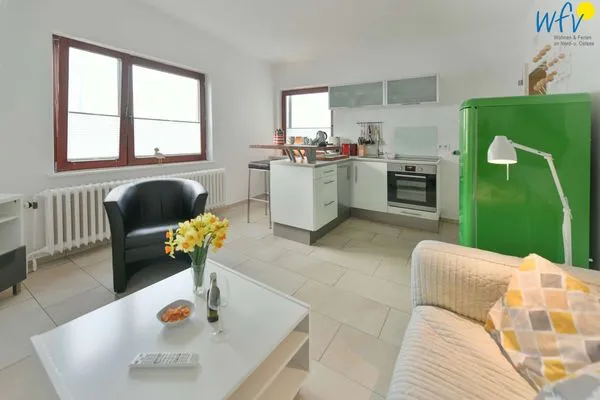 Wohnzimmer Dünenschlösschen Ferienwohnung 45