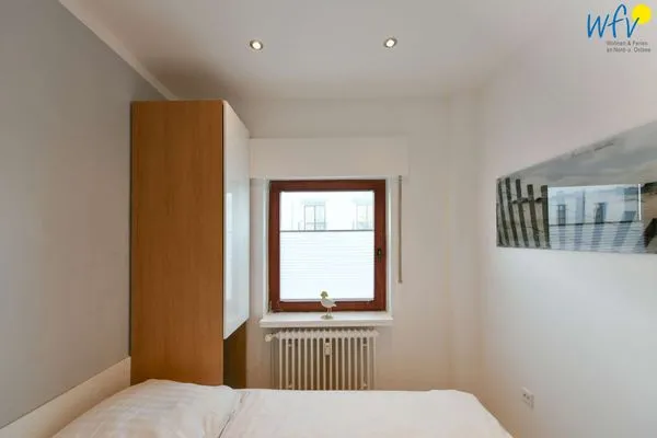 Schlafzimmer Dünenschlösschen Ferienwohnung 45