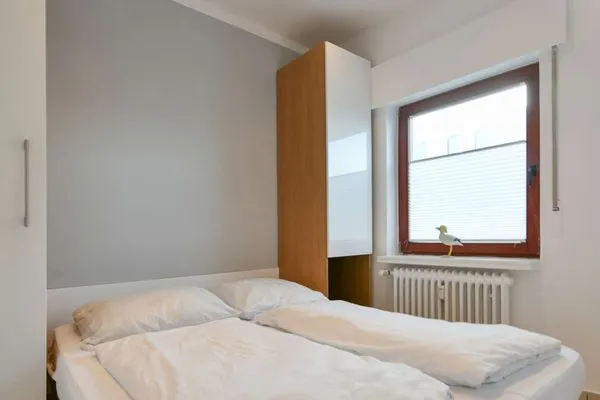 Schlafzimmer Dünenschlösschen Ferienwohnung 45