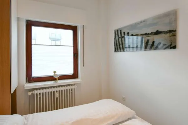 Schlafzimmer Dünenschlösschen Ferienwohnung 45