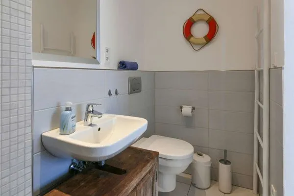 Badezimmer Dünenschlösschen Ferienwohnung 45