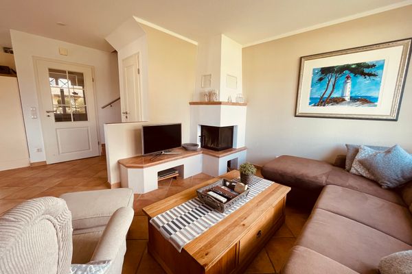  Mine-Heimat-Weg 10 Haus Kleines Leuchtfeuer Zingst - Wohnzimmer