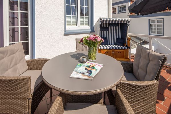  Haus Bielefeld Ferienwohnung 10 Norderney - Terrasse