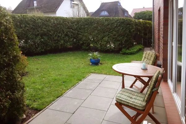 Terrasse Ferienwohnungen Fischerstieg Pier 17