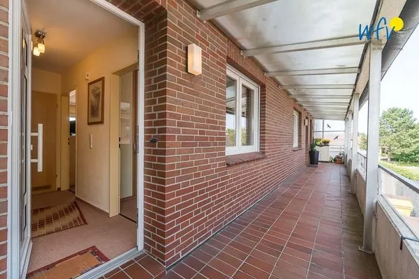 Fassade / Eingang Haus Kiebitz Ferienwohnung Strandkörbchen