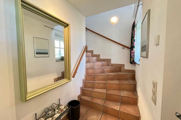  Haus am Boddenufer Wieck - Fassade / Eingang