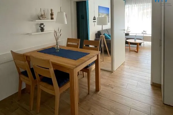 Essbereich Ferienhaus Strandstraße 41 Ferienwohnung Strandkorb Nr. 5