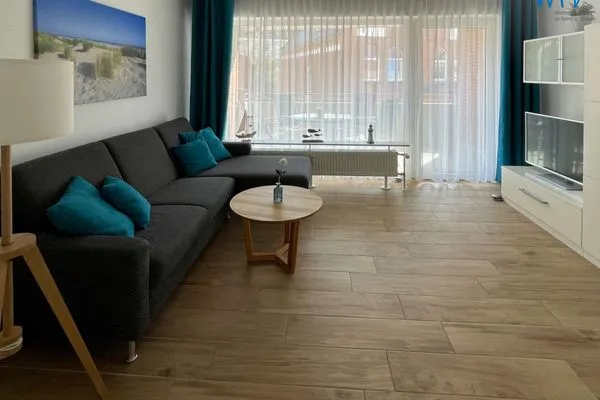 Wohnzimmer Ferienhaus Strandstraße 41 Ferienwohnung Strandkorb Nr. 5