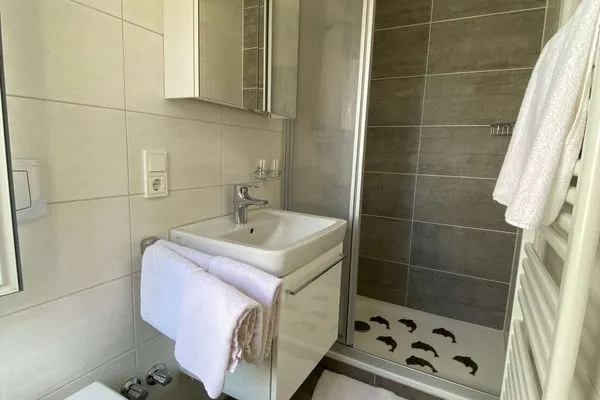 Badezimmer Haus Delphin Ferienwohnung 1