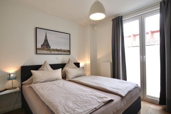  Ferienwohnung Strandperle im Haus Anna Wangerooge - Schlafzimmer