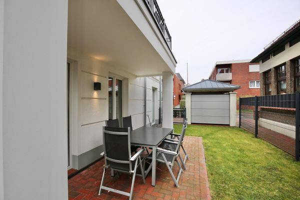  Ferienwohnung Strandperle im Haus Anna Wangerooge - Terrasse