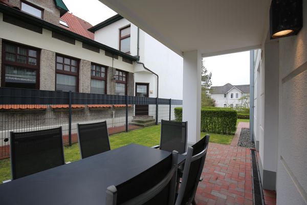  Ferienwohnung Strandperle im Haus Anna Wangerooge - Terrasse