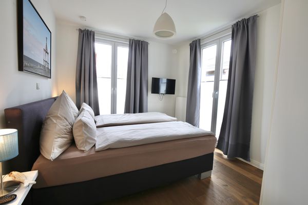  Ferienwohnung Strandperle im Haus Anna Wangerooge - Schlafzimmer