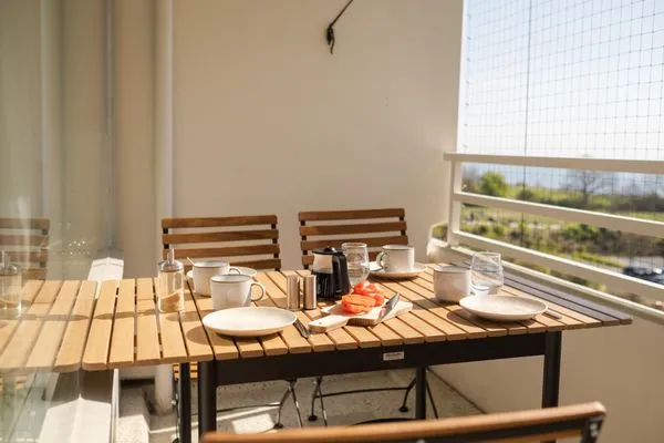 Balkon Ferienpark Sierksdorf meerwärts