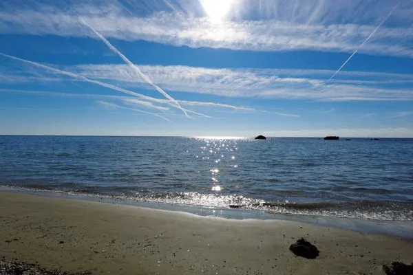 Strand von Prassoudi nach 600m  Jasmin Skidi
