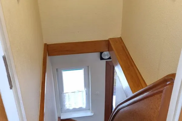 Treppe Hauseingang Haus Greune Stee Weg 11 Ferienwohnung Möwe