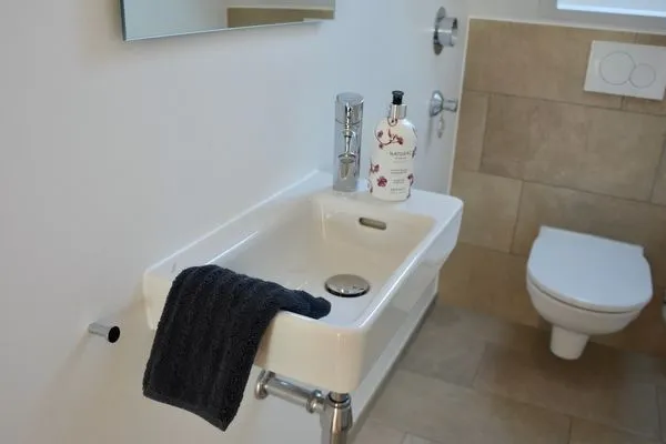 Multi-Fewo Haus Obere Ebenhalde Ferienwohnung 180 Grad Wasserburg - WC