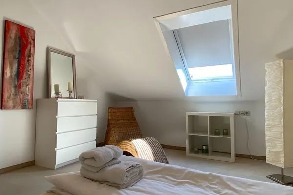  Ferienwohnung am Hopfengarten Lindau und Umgebung - Schlafzimmer 2 - Doppelbett