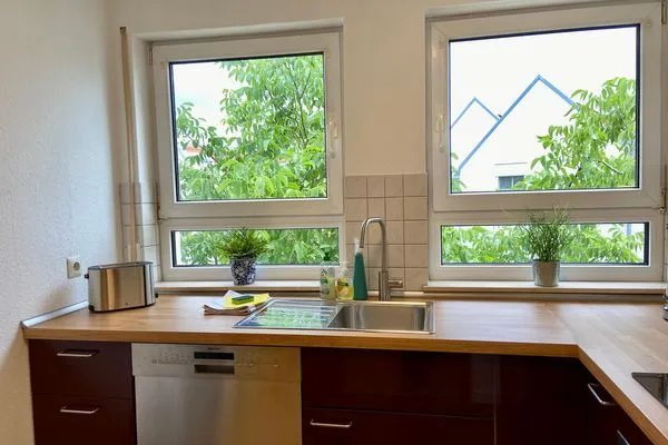  Ferienwohnung Am Nonnenbach Kressbronn - Küche