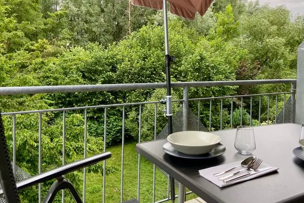  Ferienwohnung Am Nonnenbach Kressbronn - Balkon