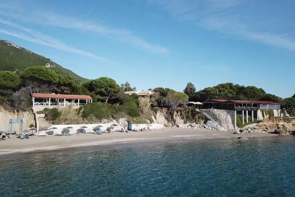 Prassoudi Beach  Pantokratora's