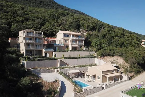 Bird's eye view  Villa Korfiatissa