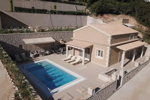 Bird's eye view  Villa Korfiatissa