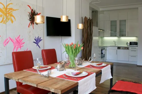 Multi-Fewo-Haus Maximilianstraße Ferienwohnung Belle Etage Lindau Insel - Essbereich