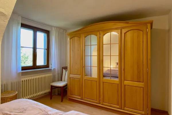  Ferienwohnung Blumenoase Lindau und Umgebung - Schlafzimmer 2 - Doppelbett