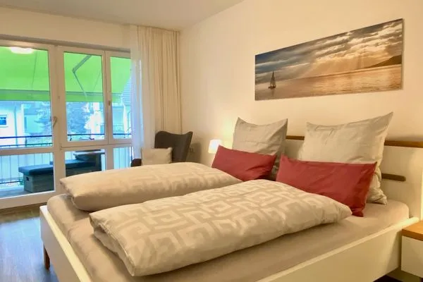  Ferienwohnung Fischerstrasse Langenargen - Schlafzimmer 2 - Doppelbett