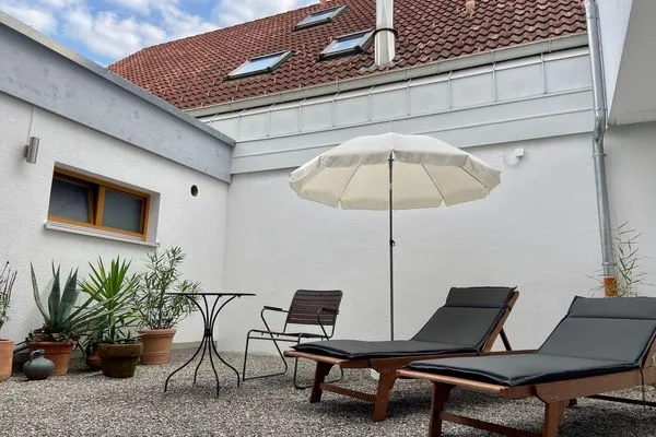  Ferienwohnung Galerie Rosenstraße Kressbronn - Terrasse