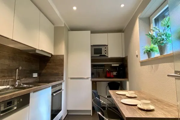  Terrassenwohnung Garten-Oase Lindau und Umgebung - Küche