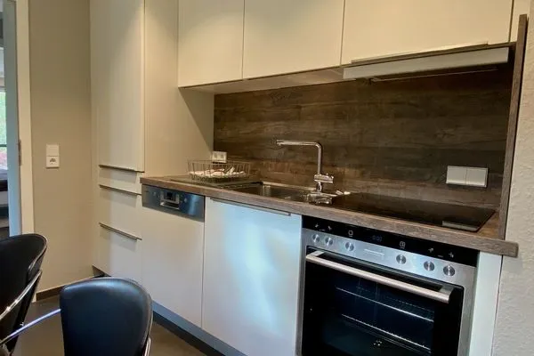  Terrassenwohnung Garten-Oase Lindau und Umgebung - Küche