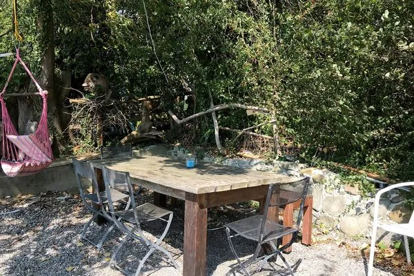  Ferienhaus am See Wasserburg - Garten