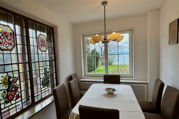  Ferienhaus am See Wasserburg - Separater Essbereich