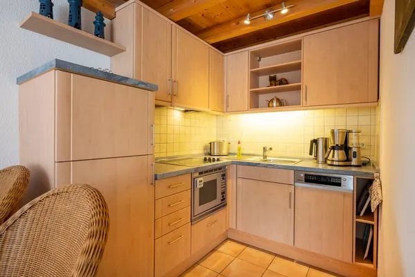 offene Küche Residenz am Strand Wohnung 1-17