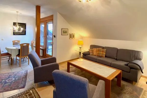  Ferienwohnung Panorama pur Lindau und Umgebung - Wohnbereich